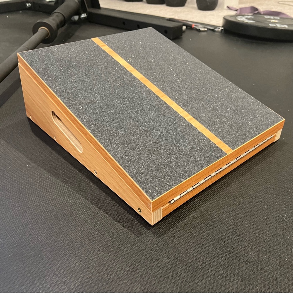 StrongTek Professional Wooden Slant Board, and Calf Stretcher, Squat Wedge
